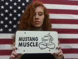 Mustang Muscle License Plate