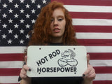 Hot Rod Horsepower License Plate