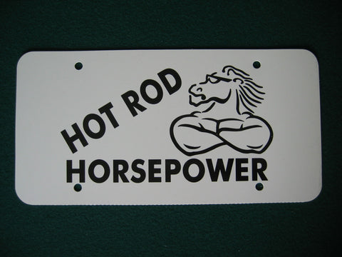Hot Rod Horsepower License Plate