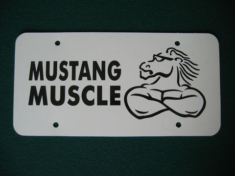 Mustang Muscle License Plate